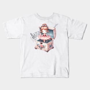 Music Box Ballerina Kids T-Shirt